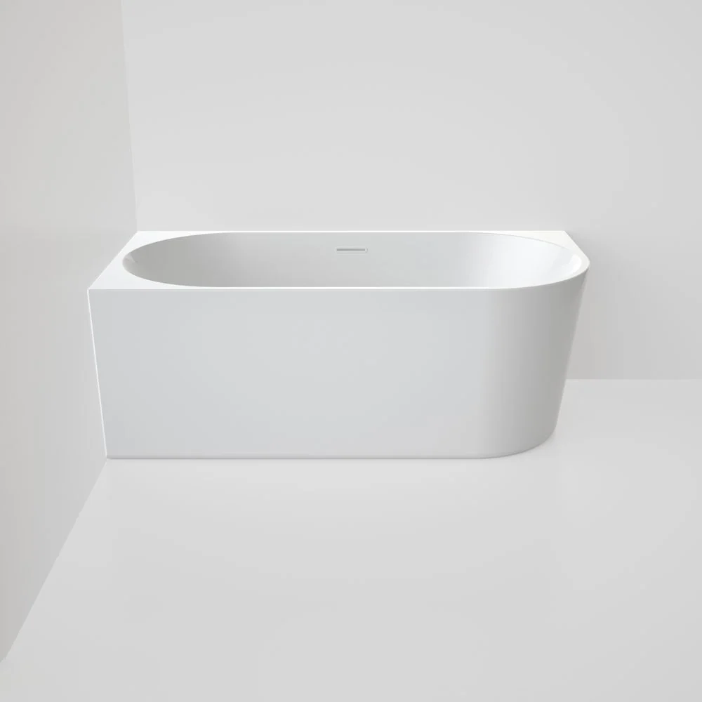 Caroma Urbane II Back To Corner Bath Left Hand Side 1500 Overflow White - Image 2