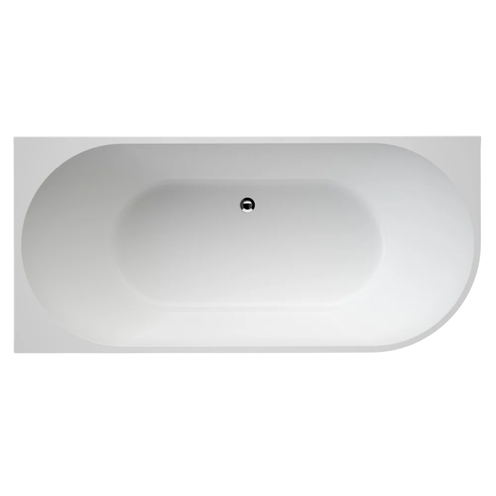 Caroma Urbane II Back To Corner Bath Left Hand Side 1700 Overflow White