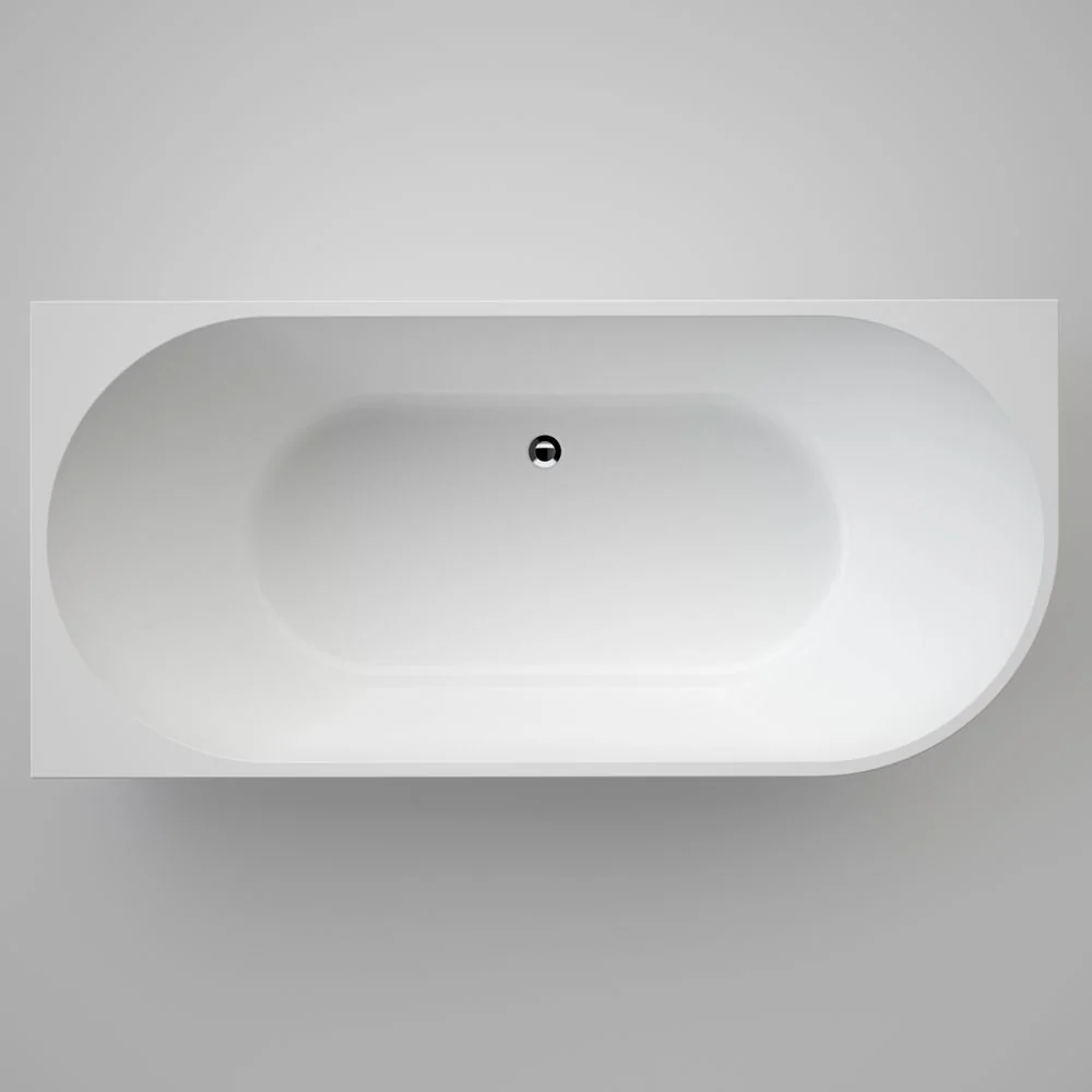 Caroma Urbane II Back To Corner Bath Left Hand Side 1700 Overflow White - Image 2