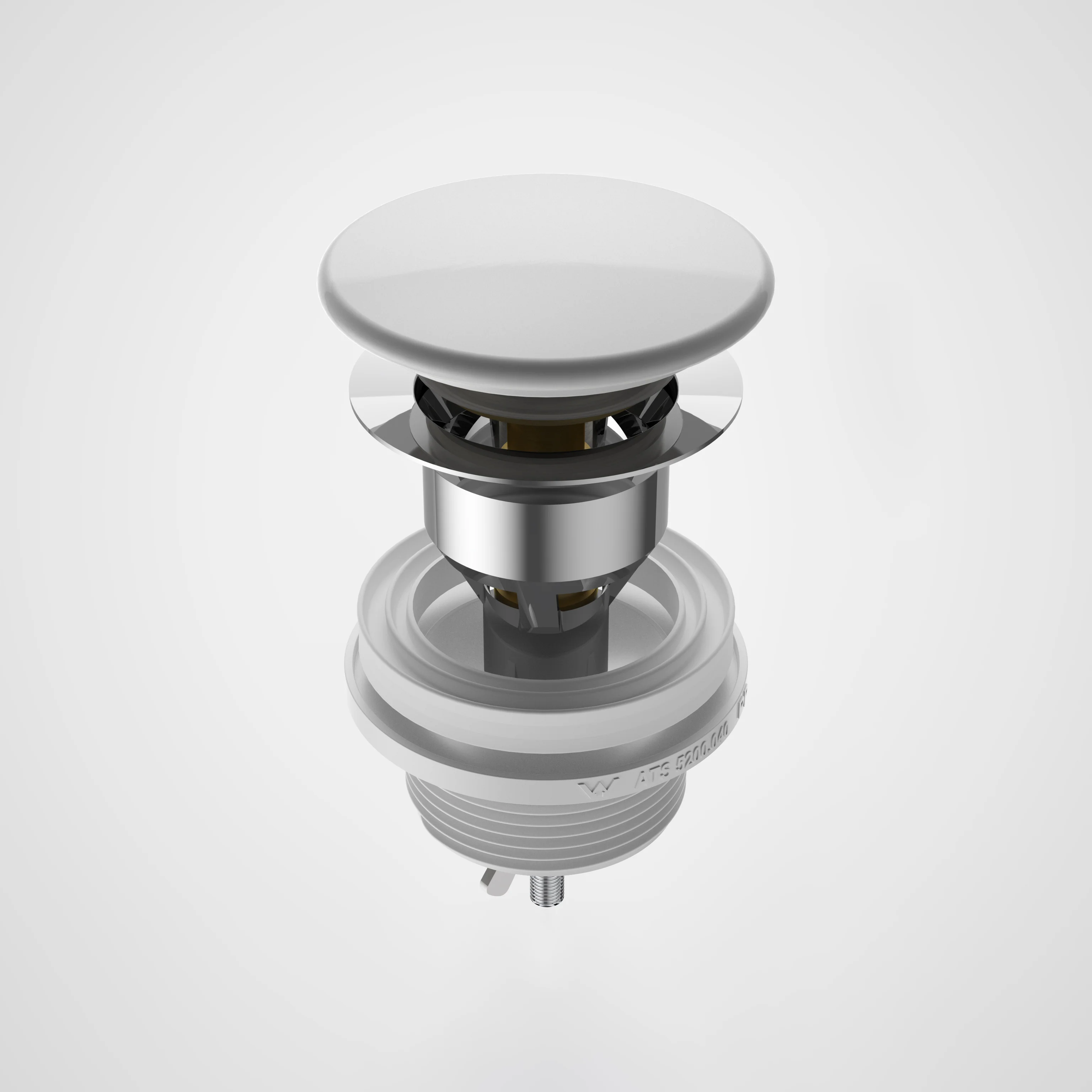 Caroma Urbane II Basin Dome Pop-Up Plug & Waste - Image 2