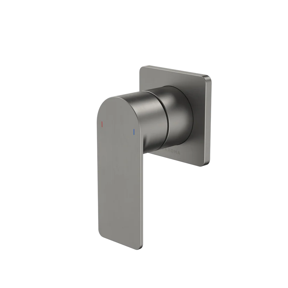 Caroma Urbane II Bath/Shower Mixer Square Cover Plate Gunmetal