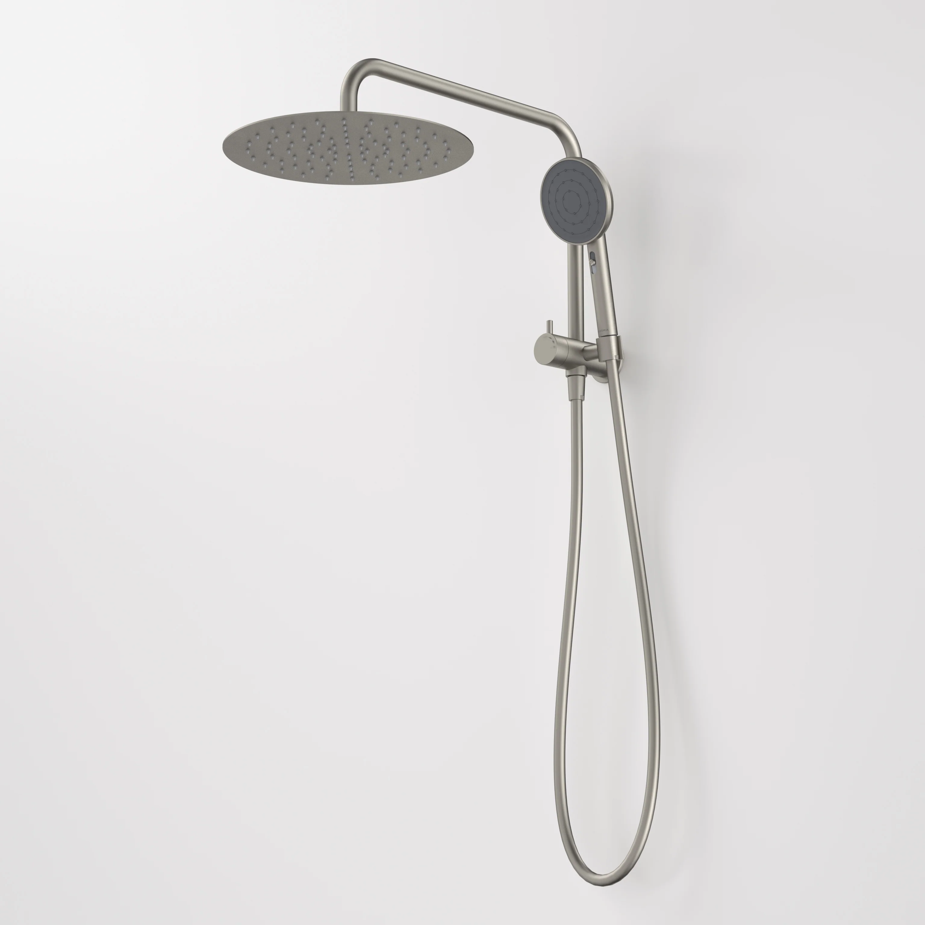 Caroma Urbane II Compact Twin Shower Brushed Nickel - Image 2