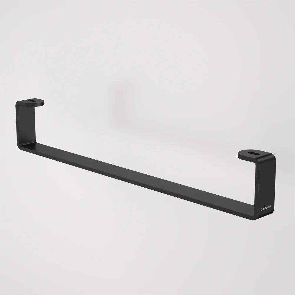 Caroma Urbane II Hand Wall Basin Integrated Rail Matte Black - Image 2