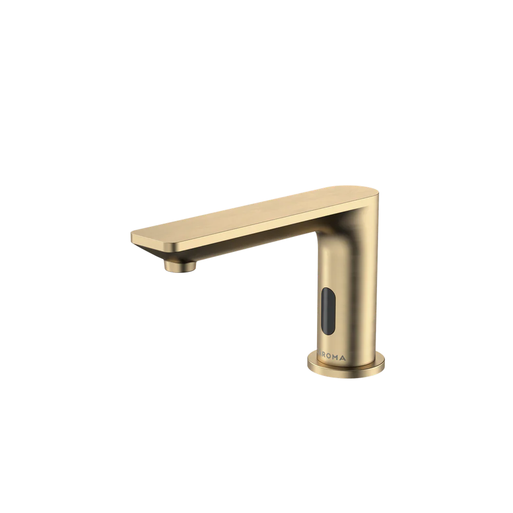 Caroma Urbane II Hob Mounted Electronic Hands-free Soap Dispenser Brushed Brass - Image 3
