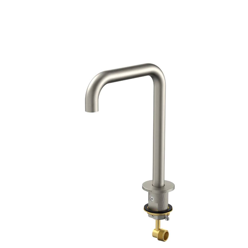 Caroma Urbane II Hob Swivel Outlet 150mm Brushed Nickel