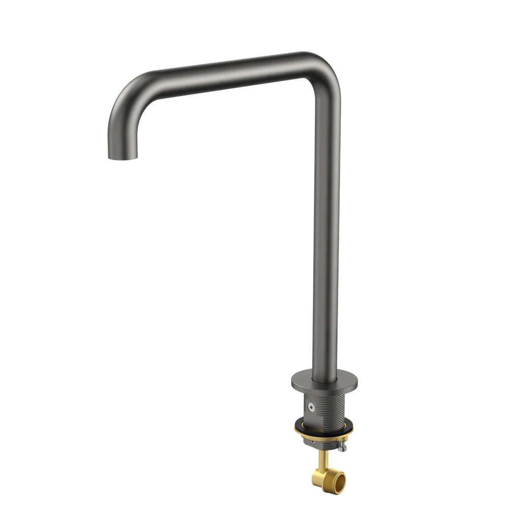 Caroma Urbane II Hob Swivel Outlet 210mm Gunmetal - Image 3