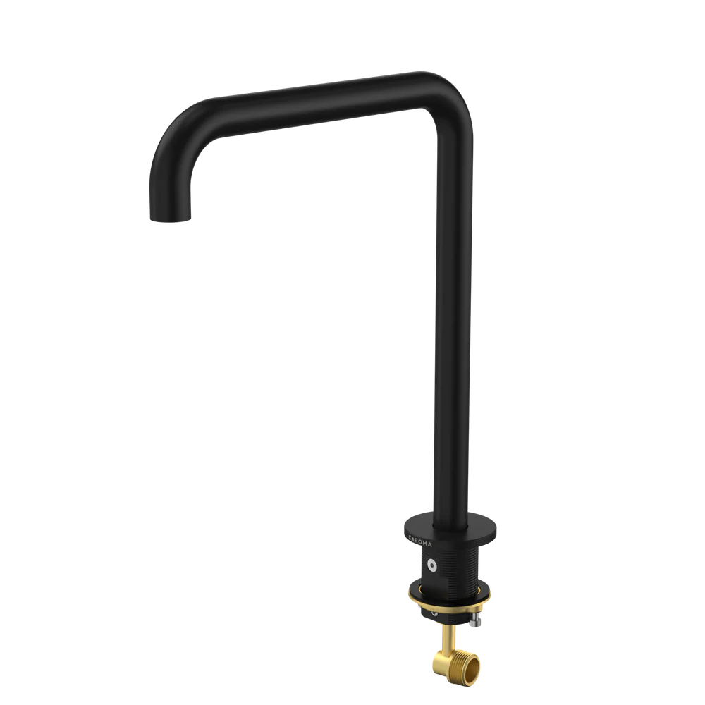 Caroma Urbane II Hob Swivel Outlet 210mm Matte Black - Image 3