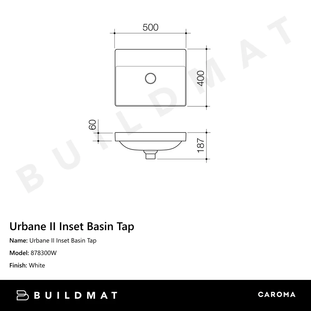 Caroma Urbane II Inset Basin - Image 4