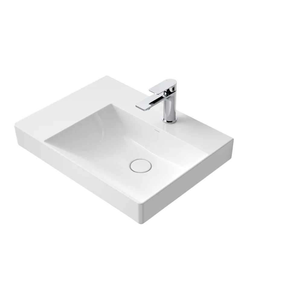 Caroma Urbane II Left Hand Shelf Wall Basin - Image 3