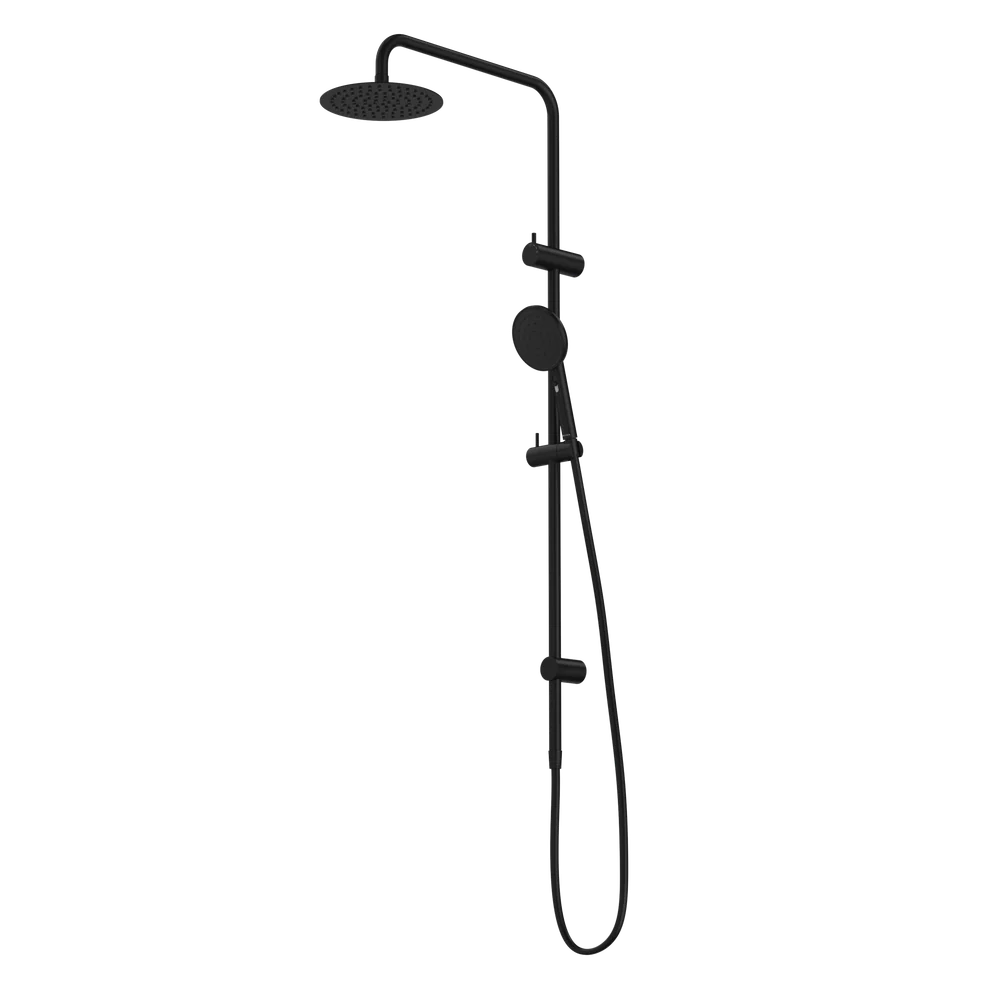 Caroma Urbane II Rail Shower with 200mm Overhead Matte Black - Image 3