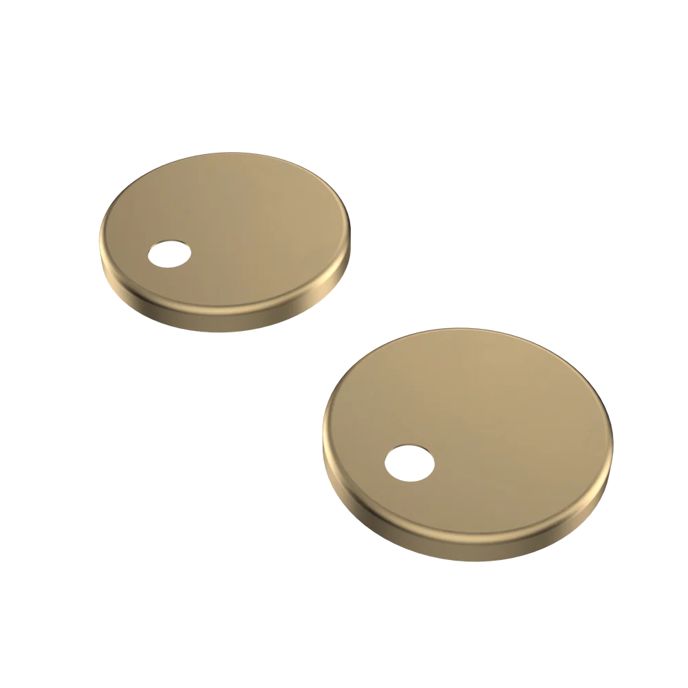 Caroma Urbane II Toilet Seat Hinge Caps Brushed Brass - Image 3