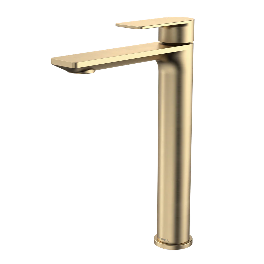 Caroma Urbane II Tower Basin Mixer Lead Free Brushed Brass - Image 3