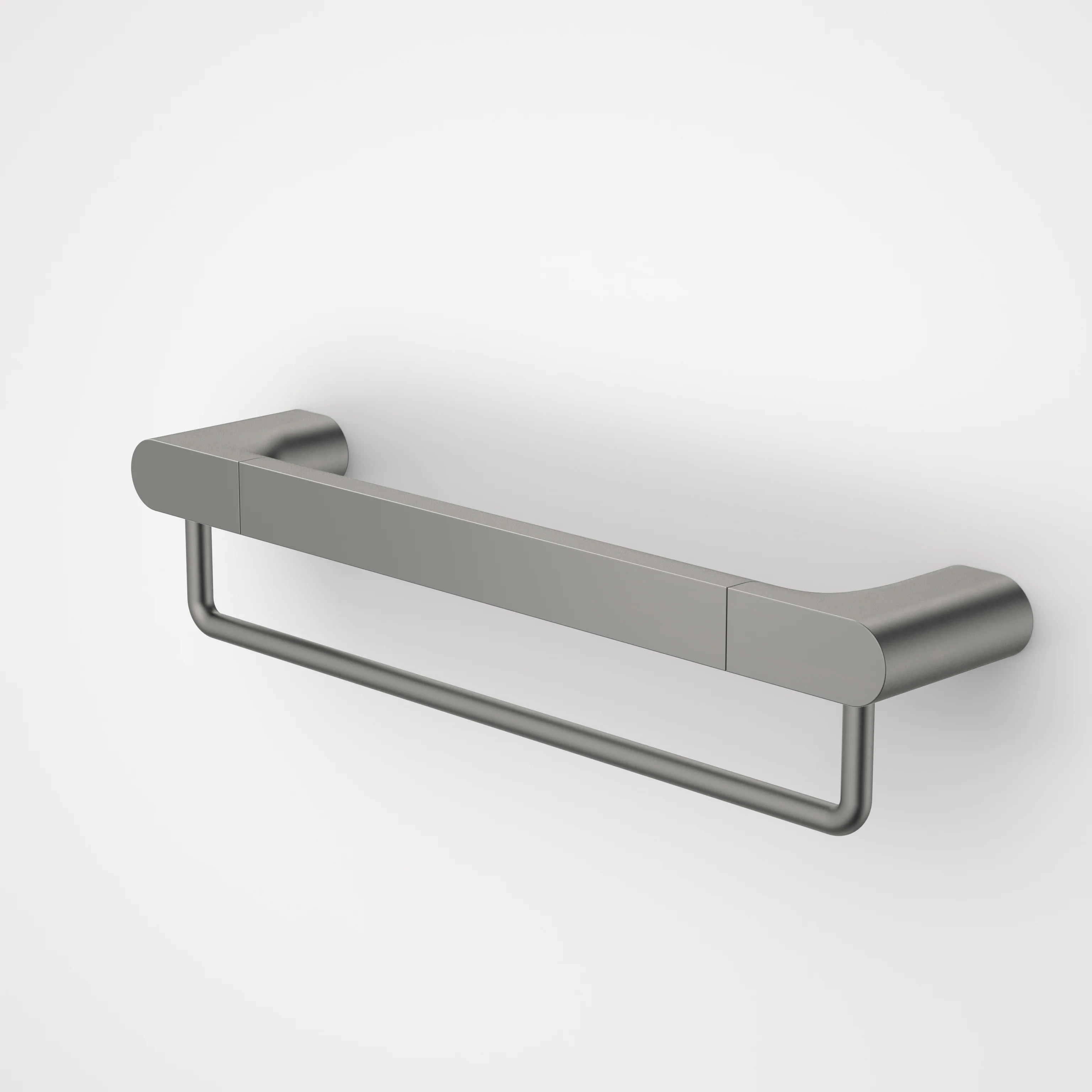 Caroma Urbane II Universal Towel Rail 400mm Set Gunmetal - Image 2