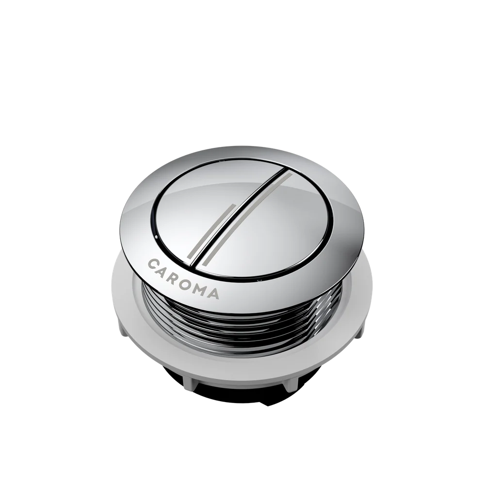 Caroma Urbane II Wall Faced Close Coupled Flush Button Chrome - Image 3