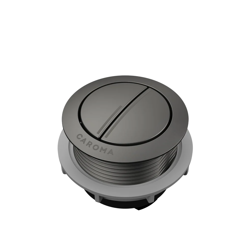 Caroma Urbane II Wall Faced Close Coupled Flush Button Gunmetal - Image 3