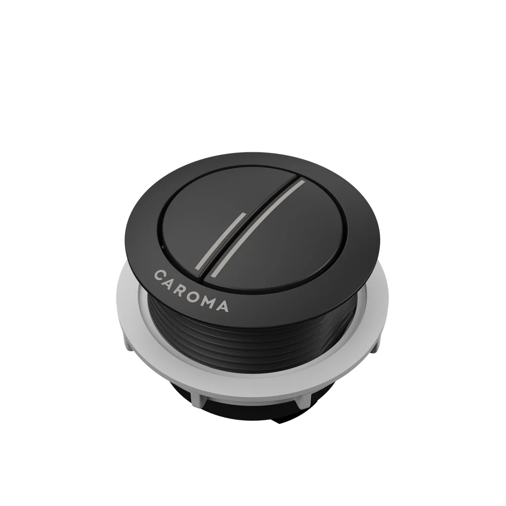 Caroma Urbane II Wall Faced Close Coupled Flush Button Matte Black - Image 3