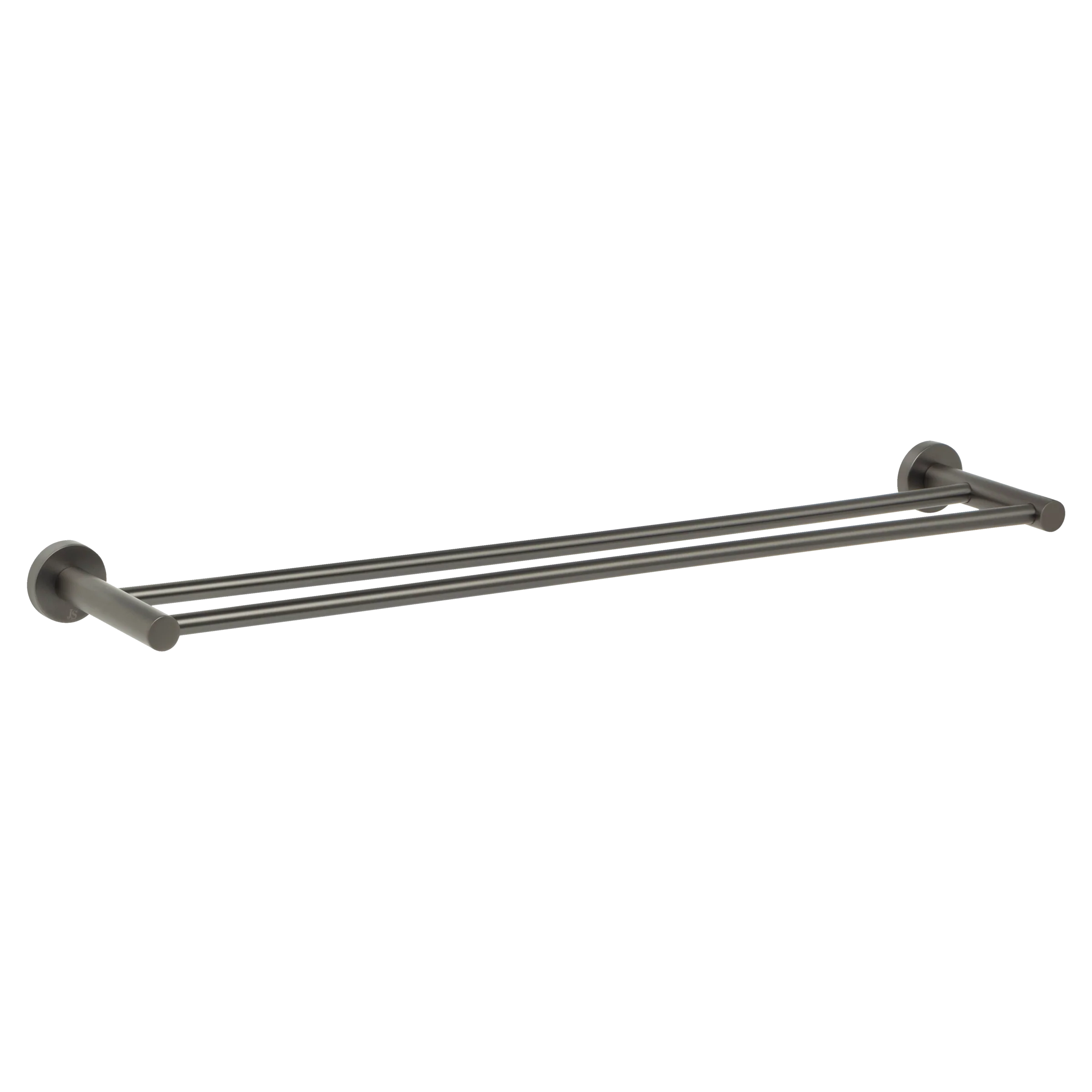 Johnson Suisse Venezia Double Towel Rail 600mm Brushed Gunmetal - Image 3