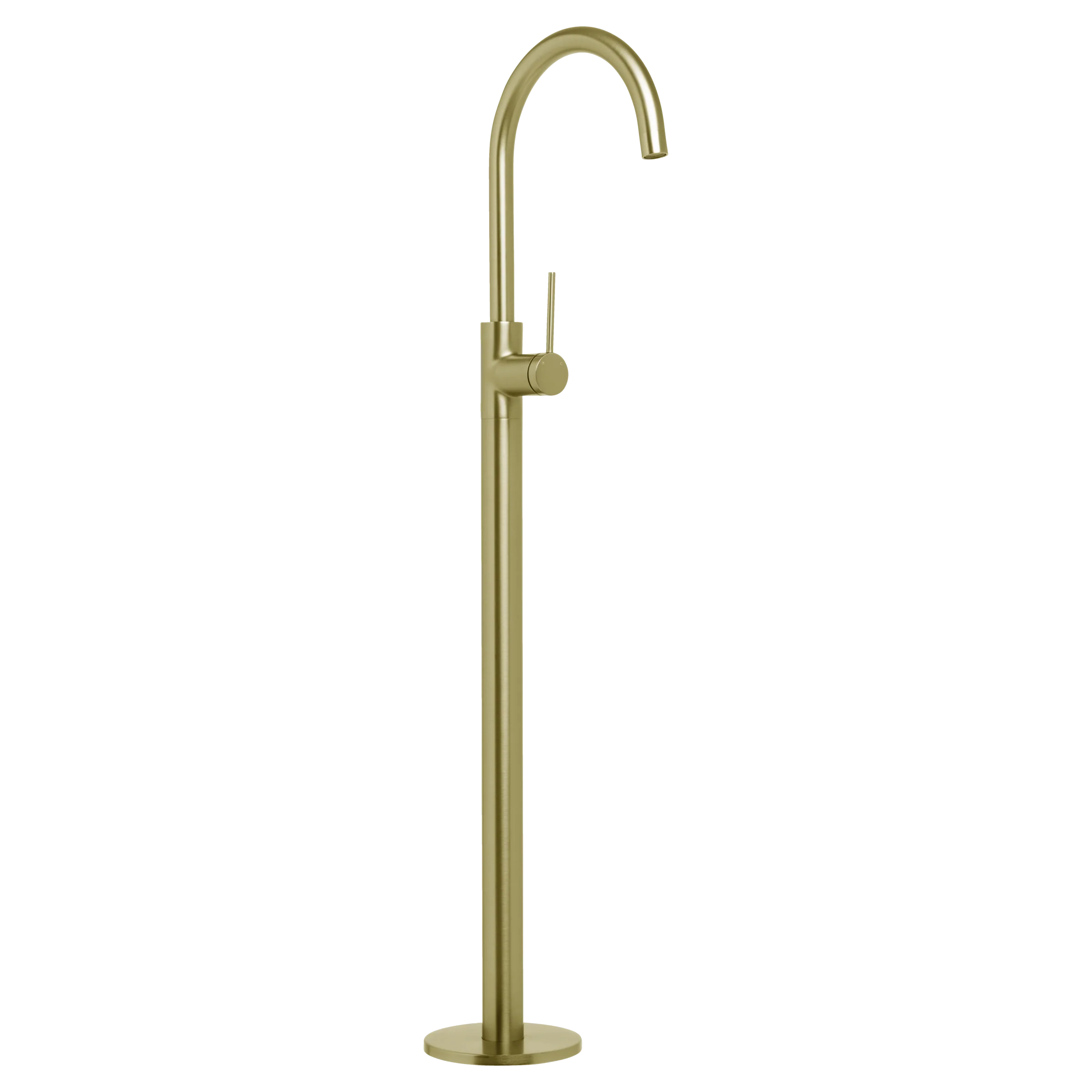 Johnson Suisse Venezia Freestanding Bath Filler Brushed Brass Gold - Image 3