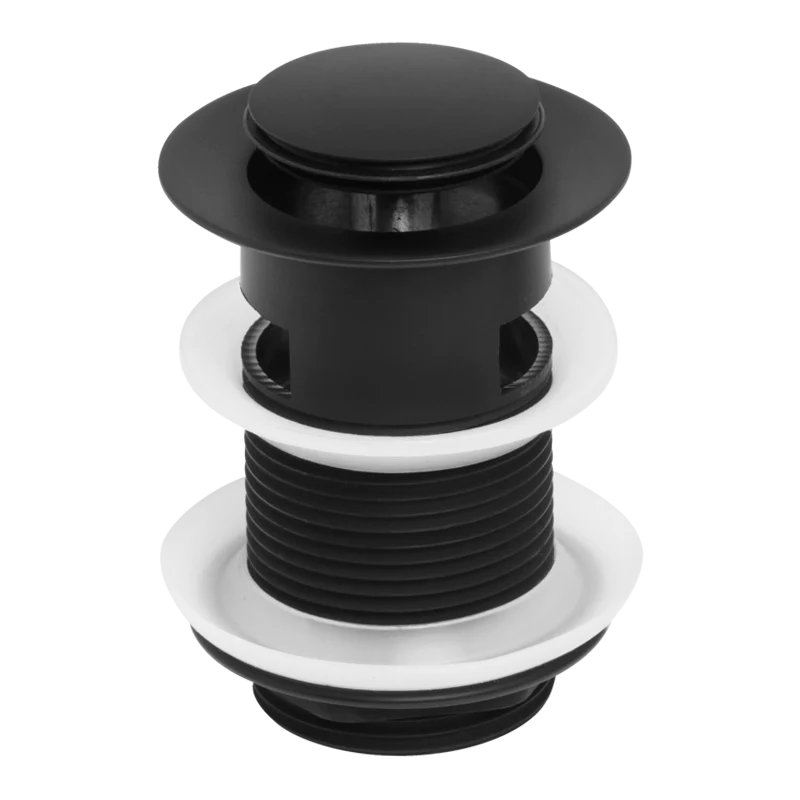 Johnson Suisse Venezia Pop-up Waste 32mm With Overflow Matte Black