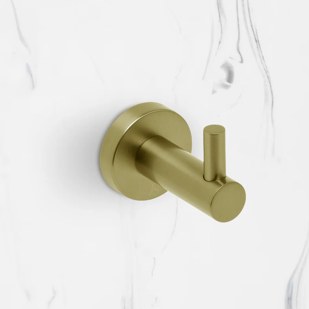 Johnson Suisse Venezia Robe Hook Brushed Brass Gold - Image 2