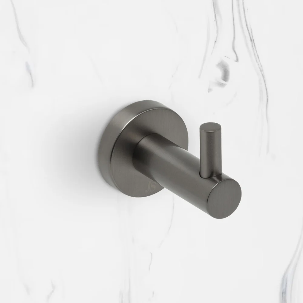 Johnson Suisse Venezia Robe Hook Brushed Gunmetal - Image 2