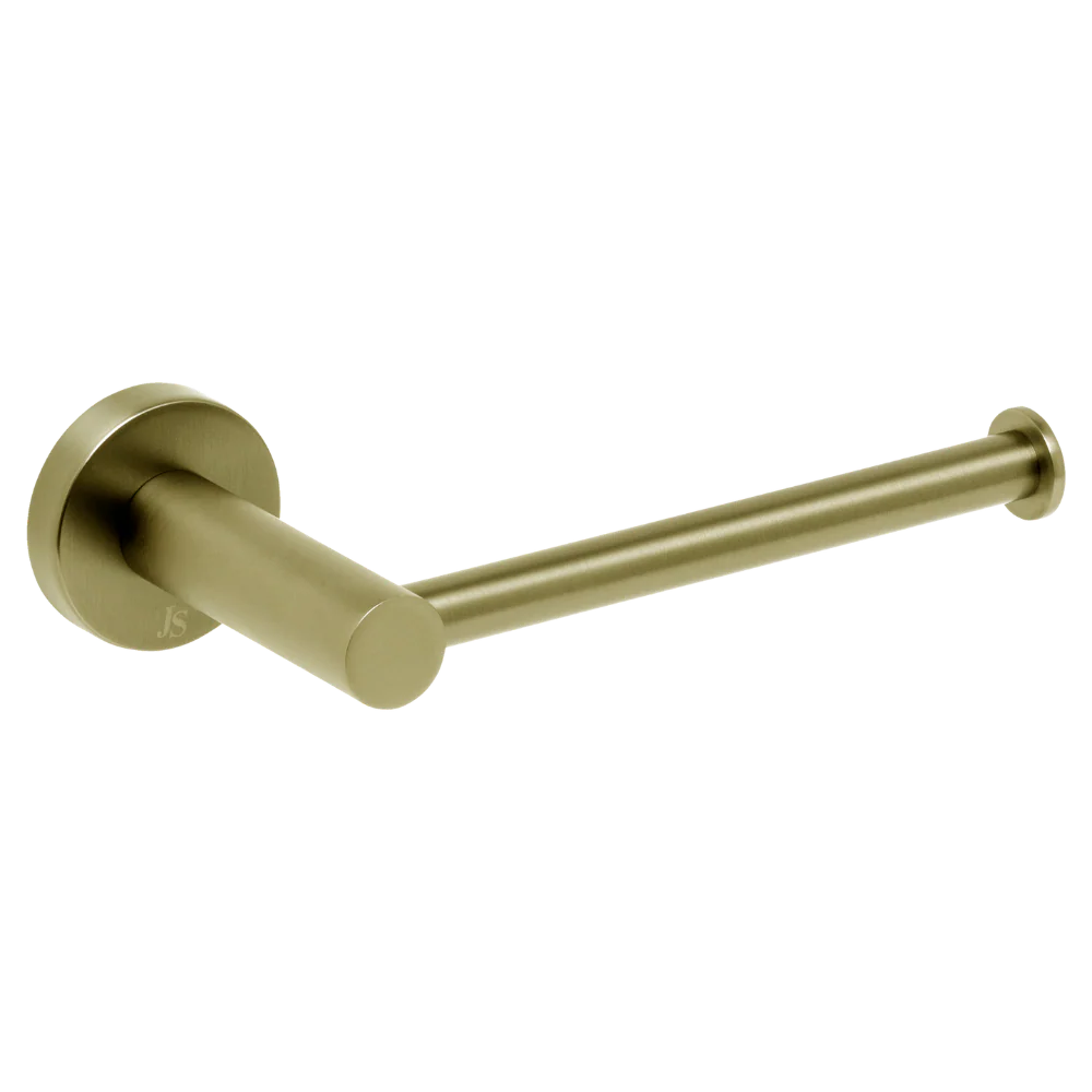 Johnson Suisse Venezia Toilet Roll Holder Brushed Brass Gold