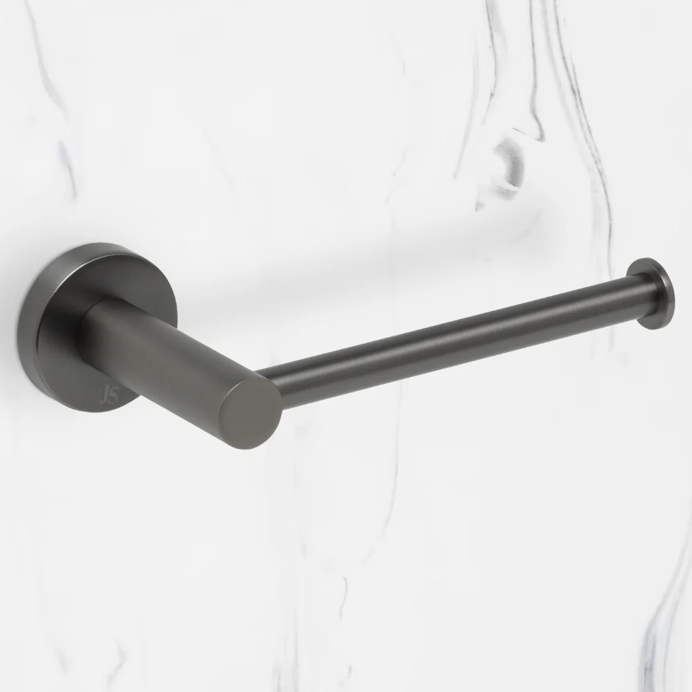 Johnson Suisse Venezia Toilet Roll Holder Brushed Gunmetal - Image 2