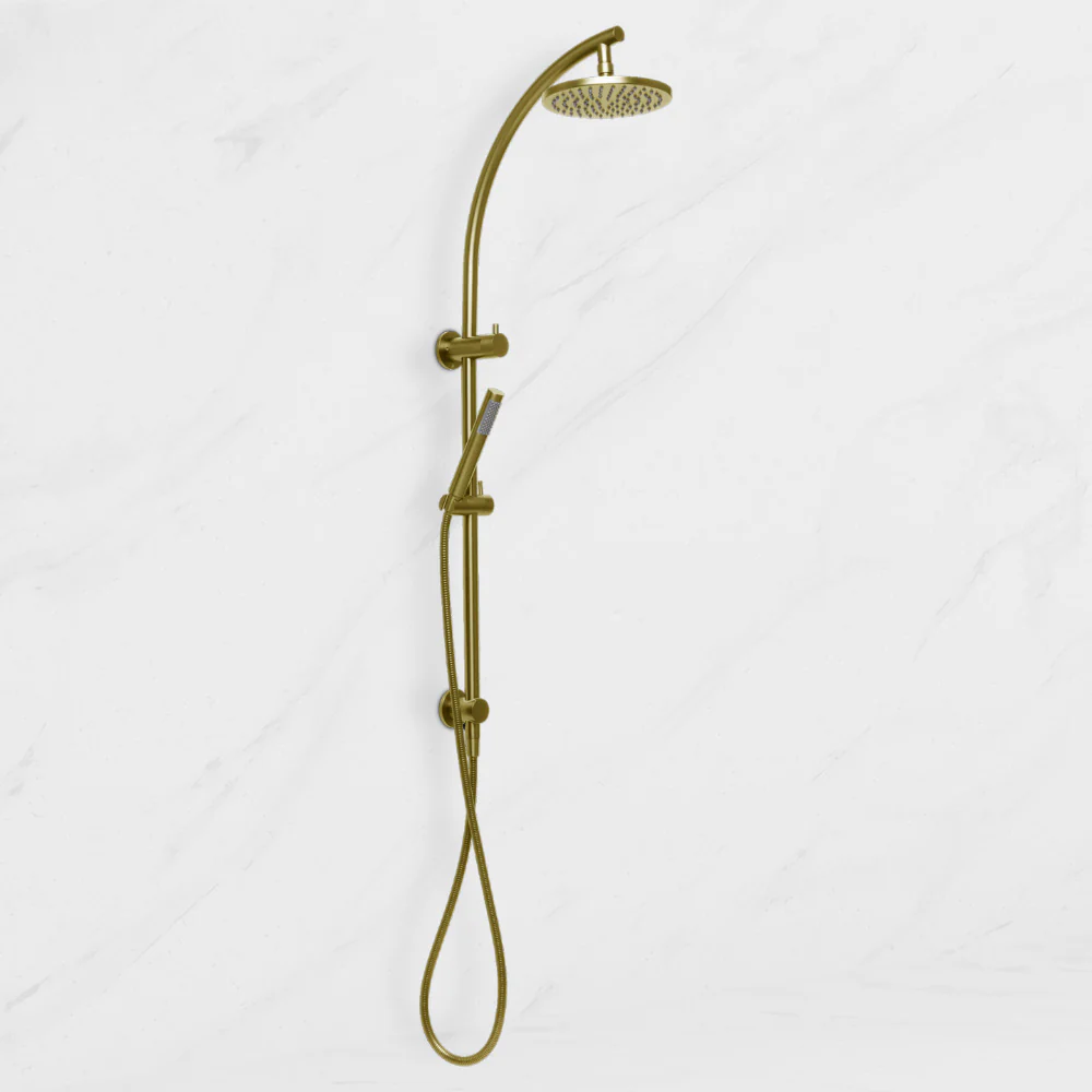 Johnson Suisse Venezia Twin Shower Brushed Brass Gold - Image 2