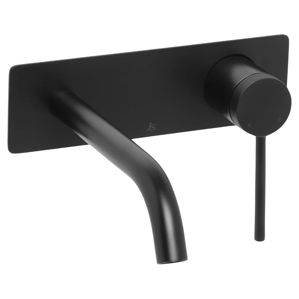 Johnson Suisse Venezia Wall Basin Mixer Matte Black - Image 3