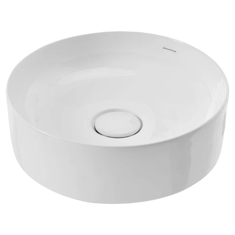 Johnson Suisse Venezia White Round Countertop Vessel - Image 3