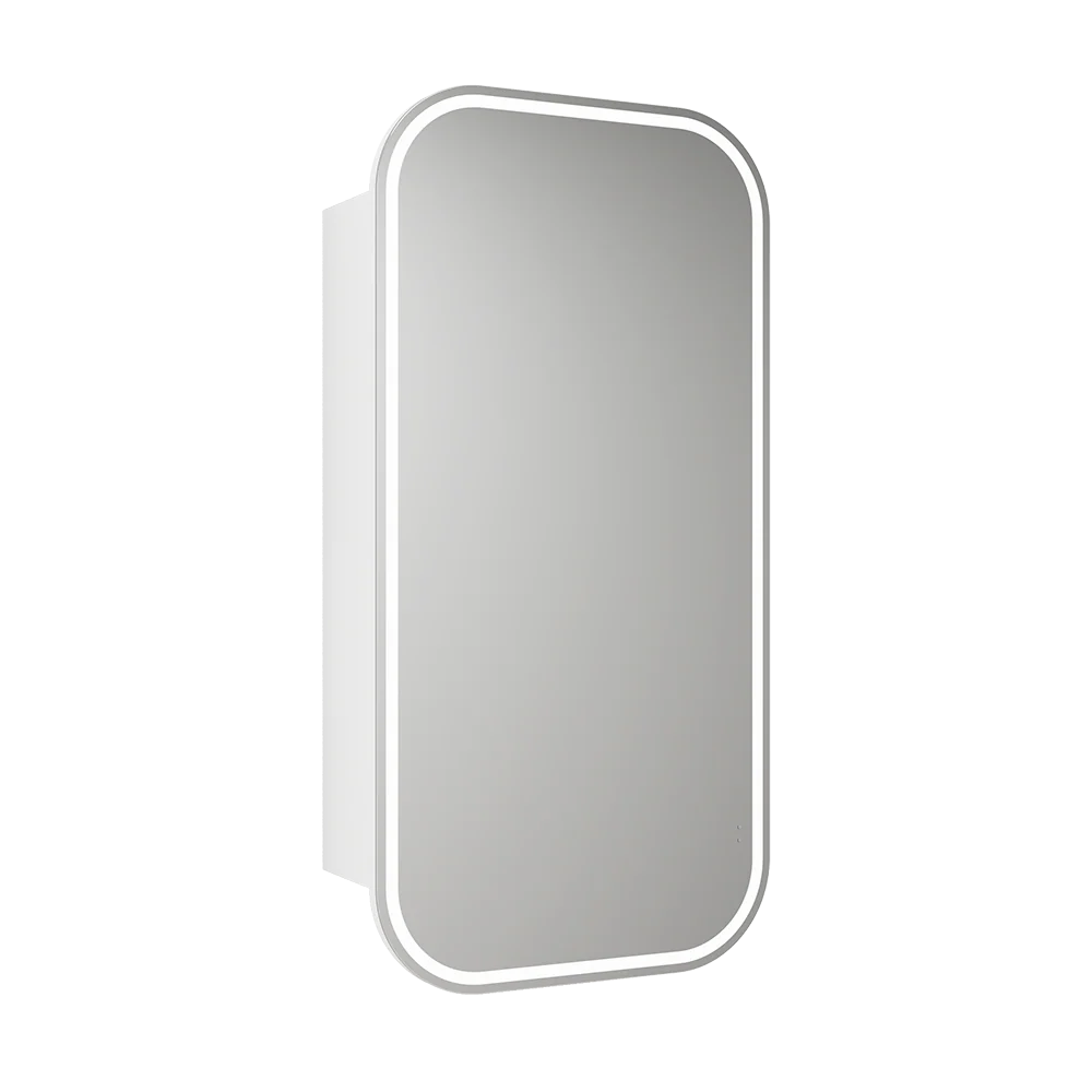 Aulic Vienna LED Matte White Shaving Cabinet - Image 3