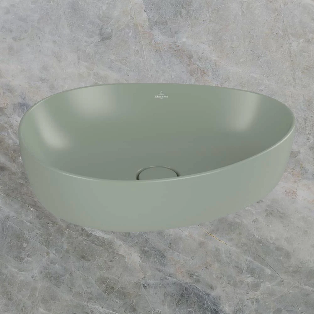 Villeroy & Boch Antao 510mm Vessel Basin Morning Green - Image 2