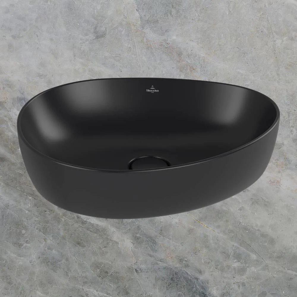 Villeroy & Boch Antao 510mm Vessel Basin Pure Black - Image 2