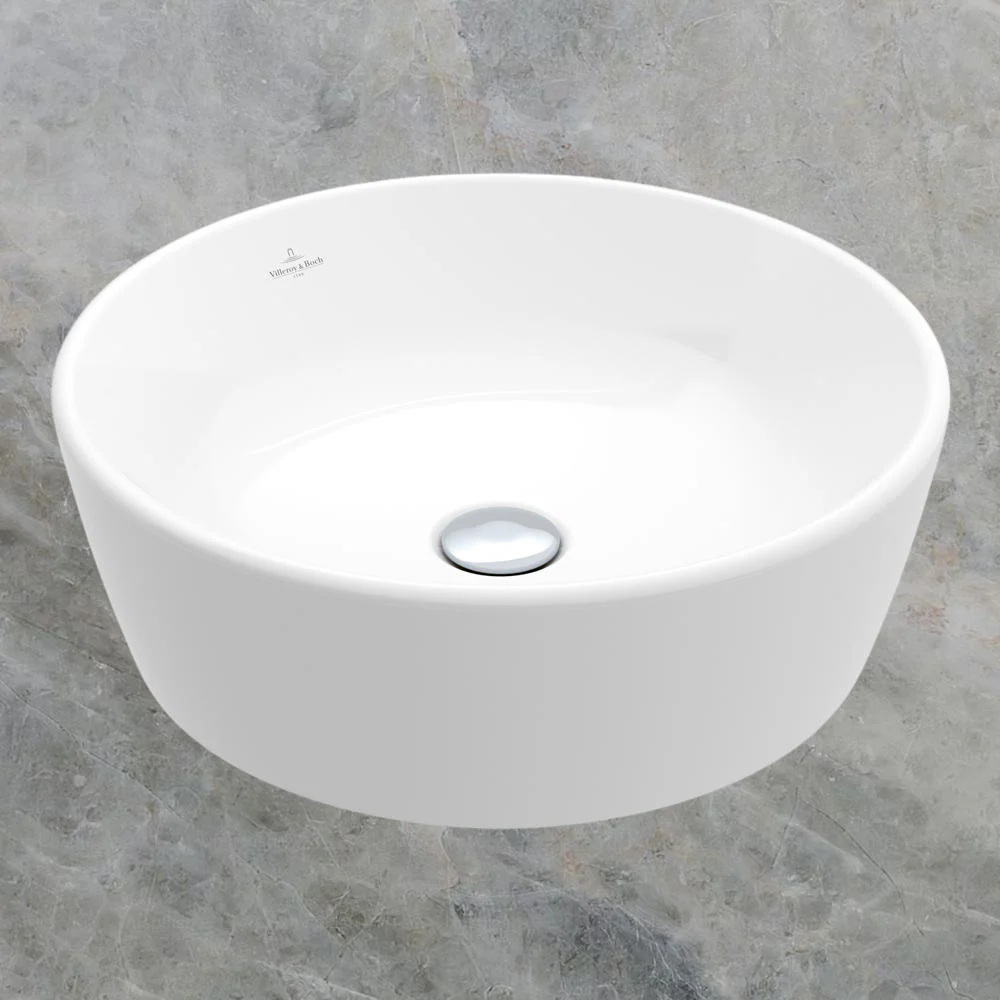 Villeroy & Boch Architectura 2.0 450mm Round Vessel Basin with Overflow Alpine White - Image 2