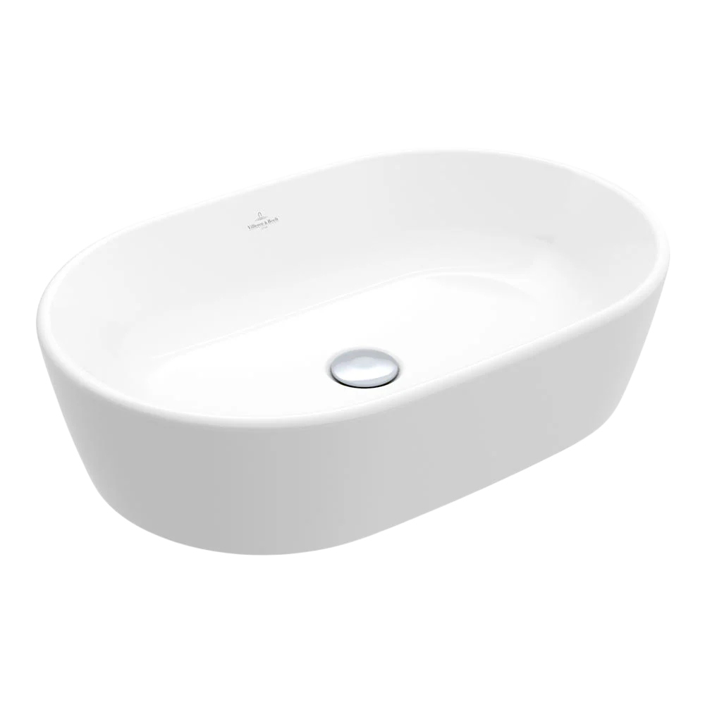 Villeroy & Boch Architectura 2.0 600mm Oval Vessel Basin with Overflow Alpine White - Image 3