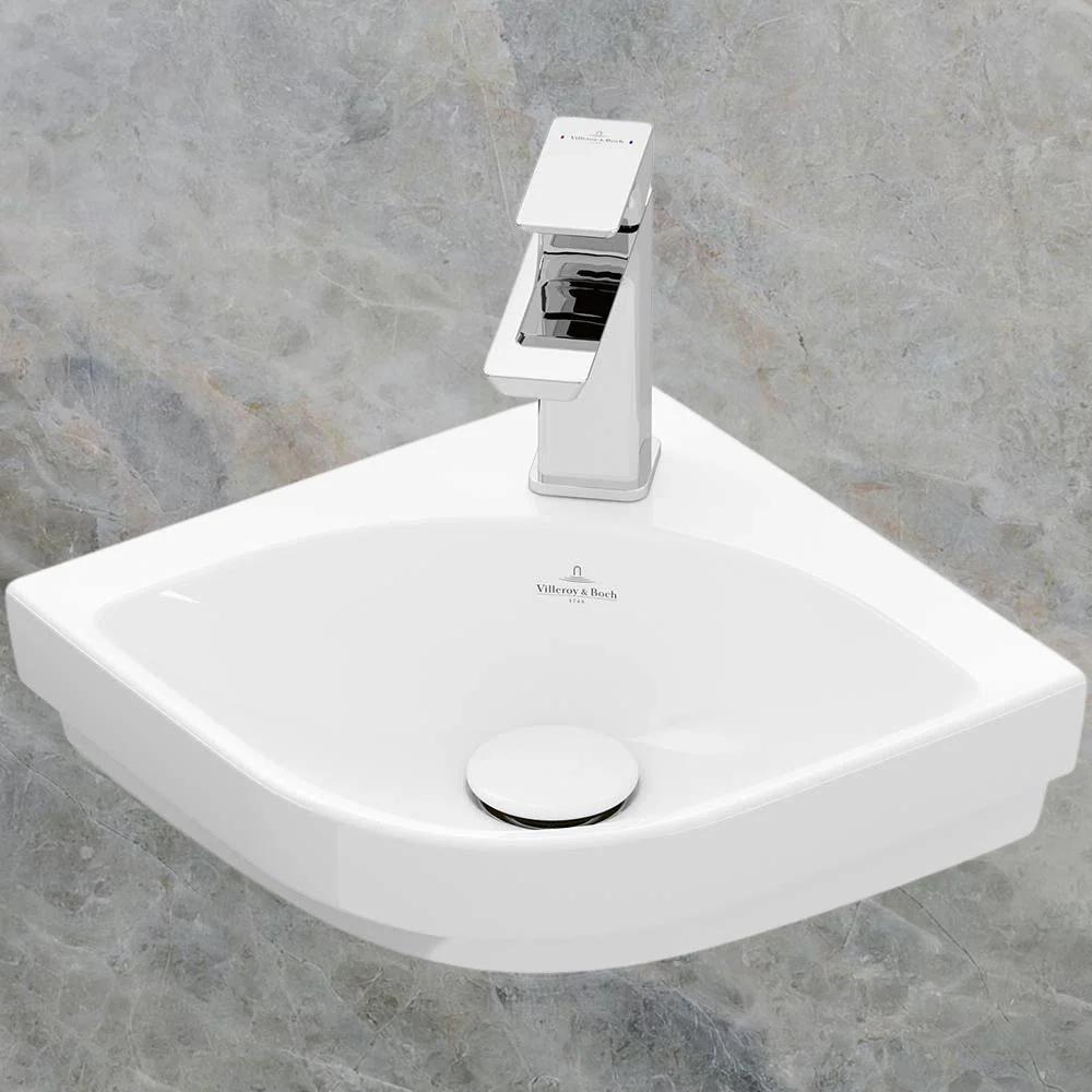 Villeroy & Boch Architectura 3.0 320mm Corner Hand Wash Basin Alpine White - Image 2