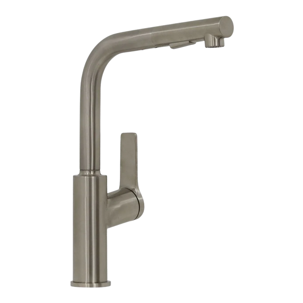 Villeroy & Boch Architectura S Kitchen Mixer Pull Out Spray Brushed Nickel Lead Free