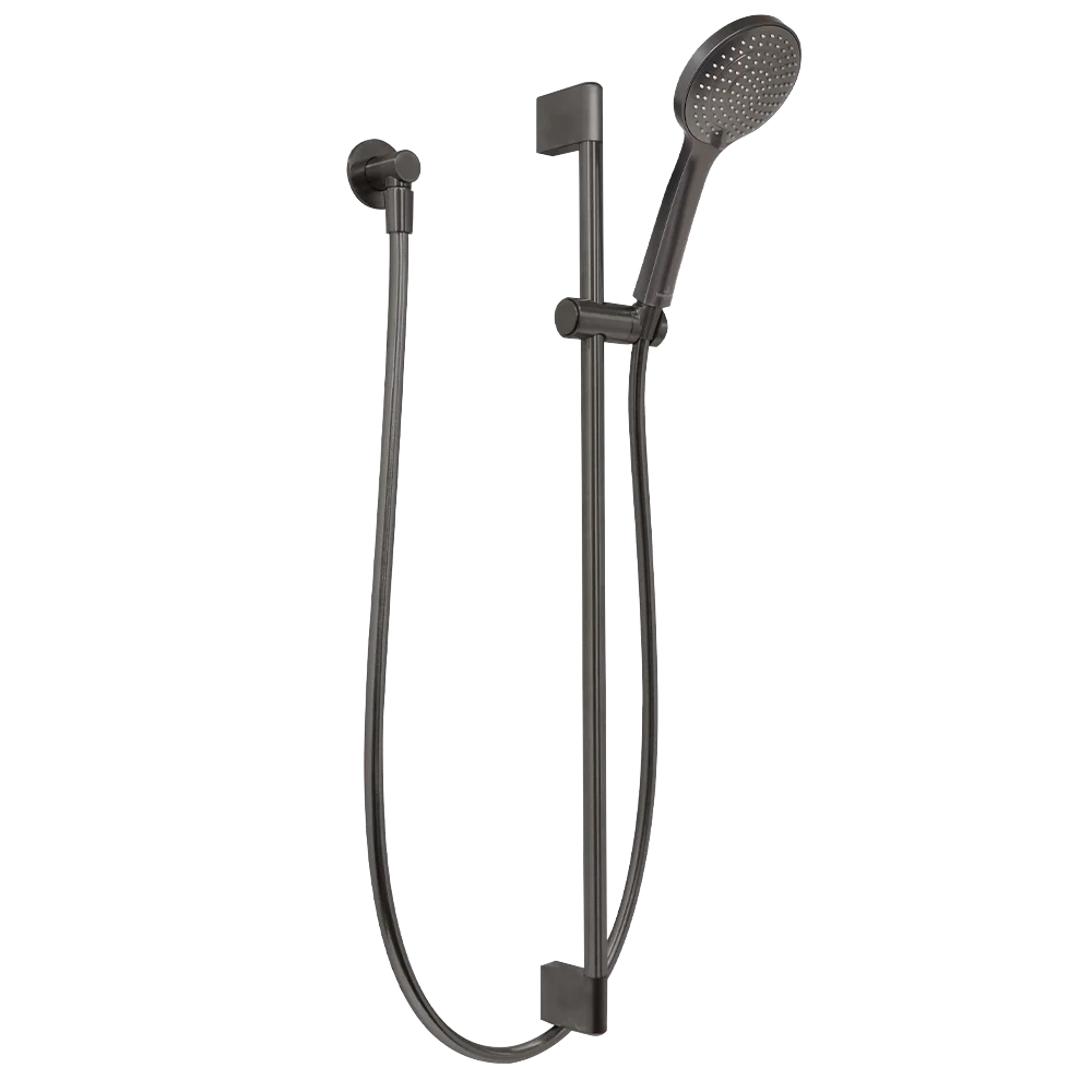 Villeroy & Boch Architectura Style Trio 800mm Shower Rail Set Gunmetal - Image 3