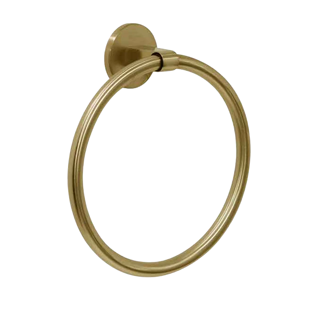 Villeroy & Boch Architectura Towel Ring Brushed Gold - Image 3