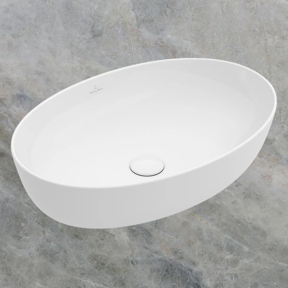 Villeroy & Boch Artis 610mm Oval Vessel Basin Alpine White - Image 2
