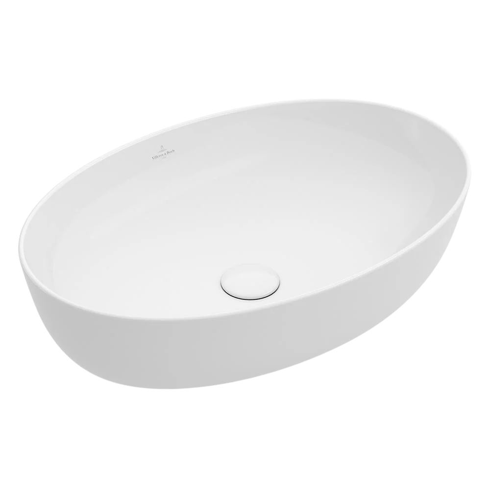 Villeroy & Boch Artis 610mm Oval Vessel Basin Alpine White - Image 3
