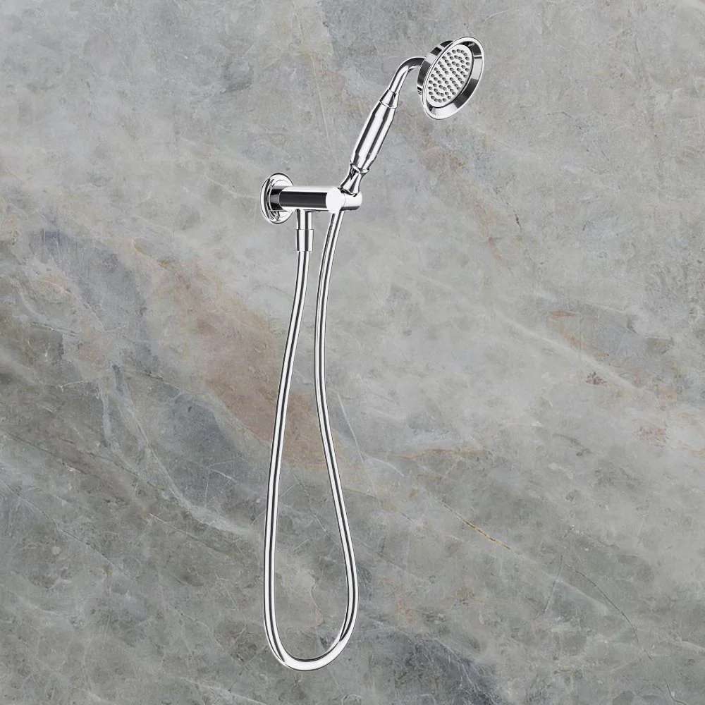 Villeroy & Boch Avia 2.0 Adjustable Hook & Union Shower Set Chrome - Image 2