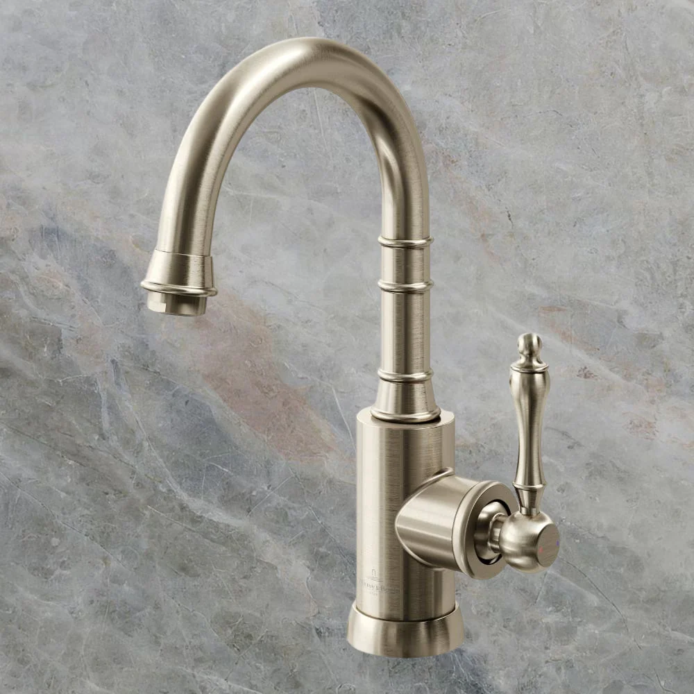 Villeroy & Boch Avia 2.0 Gooseneck Basin Mixer Brushed Nickel Lead Free - Image 2