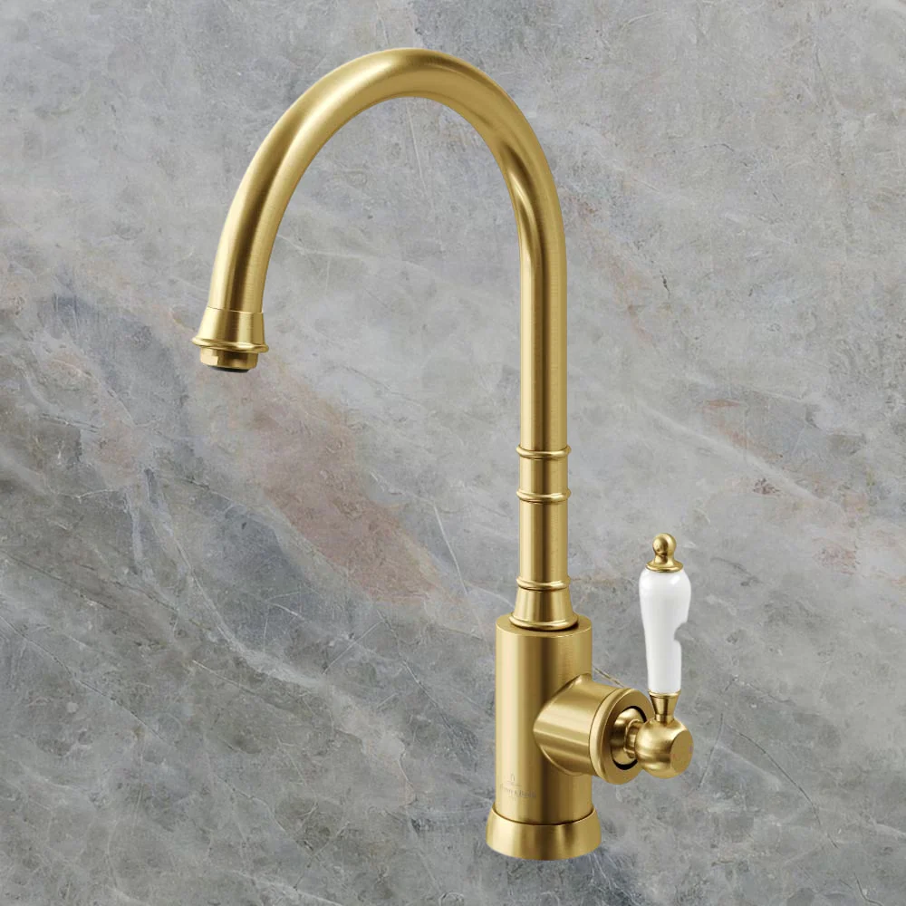 Villeroy & Boch Avia 2.0 Kitchen Mixer Ceramic Lever Brushed Gold Lead Free - Image 2