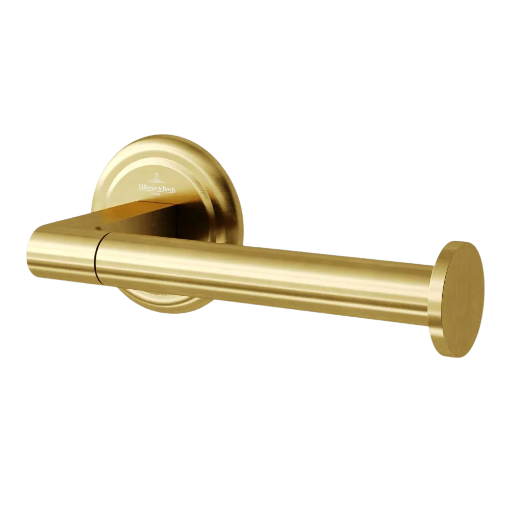 Villeroy & Boch Avia 2.0 Toilet Roll Holder Right Hand Facing Brushed Gold