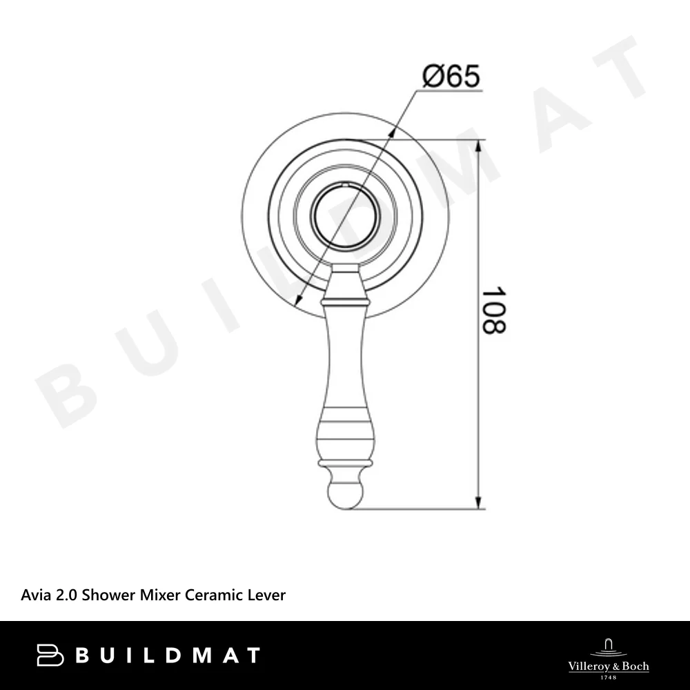 Villeroy & Boch Avia 2.0 Shower Mixer Ceramic Lever Brushed Nickel - Image 4
