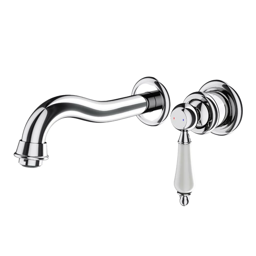 Villeroy & Boch Avia 2.0 Wall Mounted Basin Mixer Ceramic Lever Chrome Lead Free