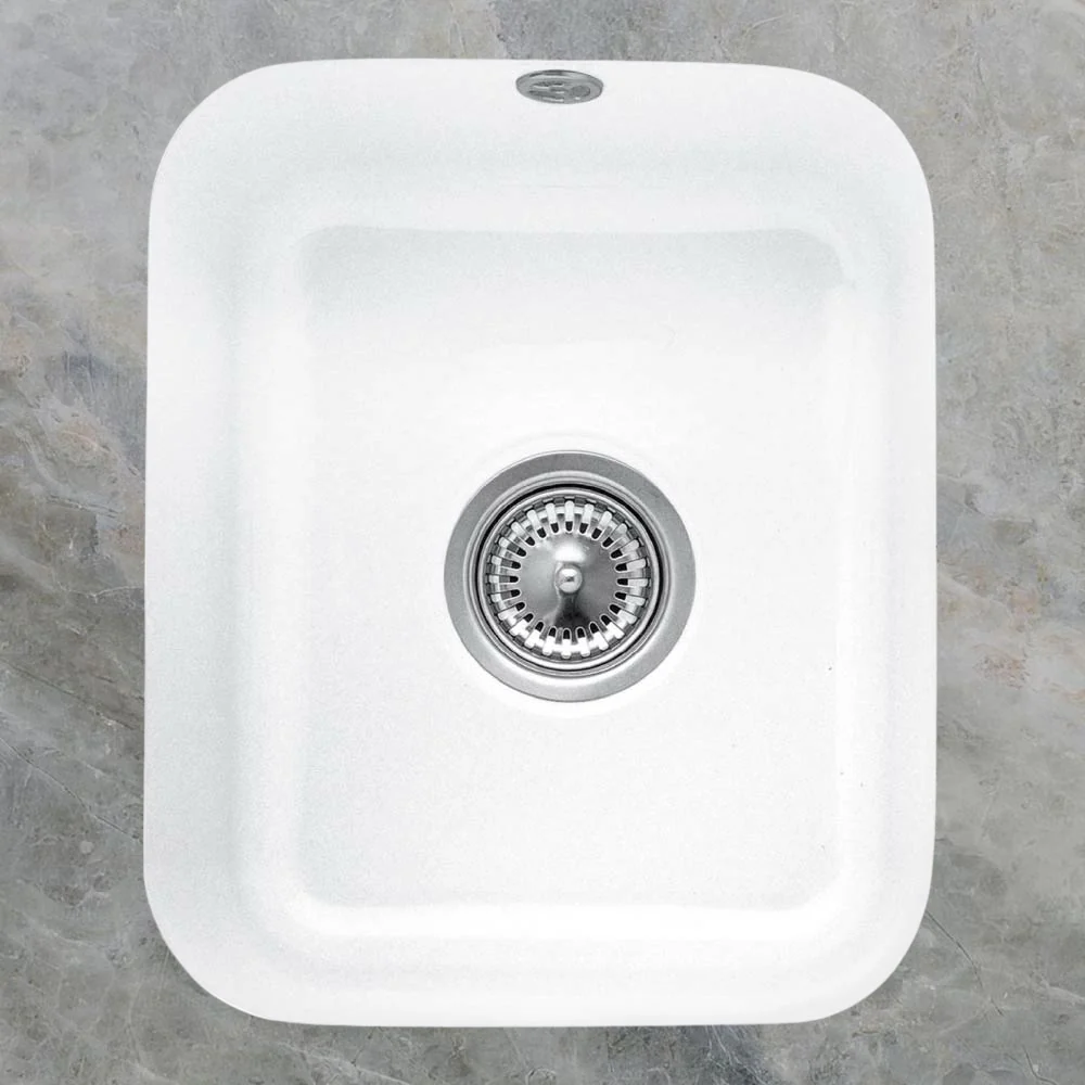 Villeroy & Boch Cisterna 45 370mm Rectangular Under Counter Sink with Overflow Alpine White - Image 2