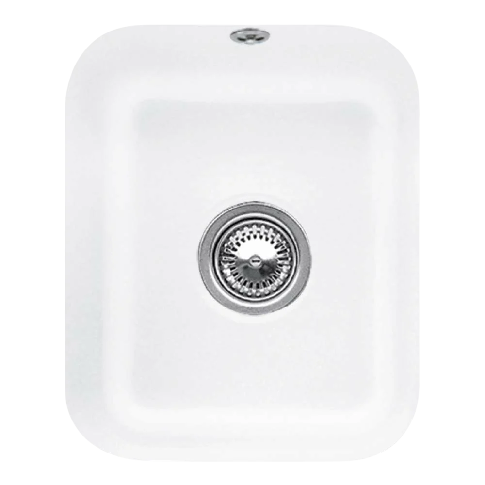 Villeroy & Boch Cisterna 45 370mm Rectangular Under Counter Sink with Overflow Stone White - Image 3