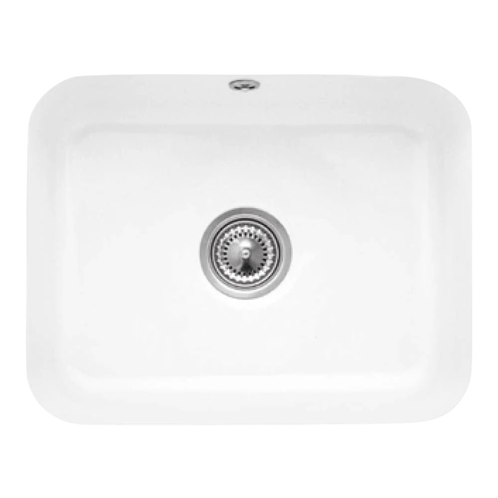 Villeroy & Boch Cisterna 60C 550mm Rectangular Under Counter Sink with Overflow Alpine White - Image 3